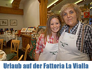 Urlaub auf dem Weingut und Bauerhof Fattoria La Vialla in der Toskana: Susy und Monica machen Appetit auf mehr.. (©Foto: Martin Schmitz)